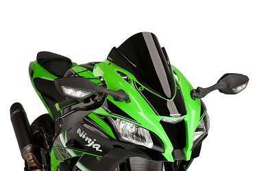SZYBA SPORTOWA Z-RACING PUIG DO KAWASAKI ZX-10R/RR 16-18 CZARNA