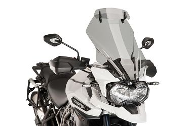 SZYBA TURYSTYCZNA PUIG DO TRIUMPH TIGER EXPLORER 1200 16-17 (Z DEFLEKTOREM) LEKKO PRZYCIEMNIONA