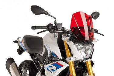 SZYBA OWIEWKA PUIG DO BMW G310R 16-22 CZERWONA