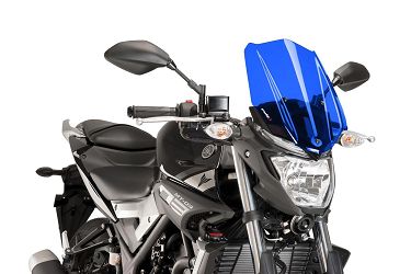 SZYBA OWIEWKA PUIG DO YAMAHA MT-03 16-19 NIEBIESKA