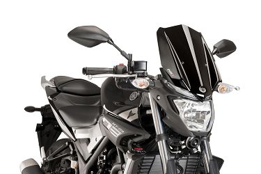 SZYBA OWIEWKA PUIG DO YAMAHA MT-03 16-19 CZARNA
