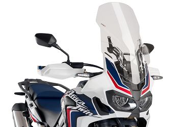 SZYBA TURYSTYCZNA REGULOWANA PUIG DO HONDA CRF1000L AFRICA TWIN 16-19 PRZEZROCZYSTA