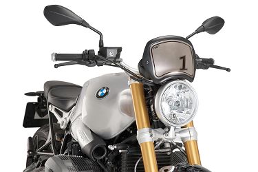 SZYBA OWIEWKA PUIG RETROPLATE DO BMW R NINE T 14-22 CZARNY MAT
