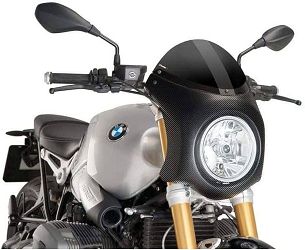 SZYBA OWIEWKA PUIG RETROFAIRING DO BMW R NINE T 14-22 (PANEL CARBON) CZARNA