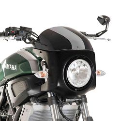 SZYBA PÓŁOWIEWKA RETRO PUIG (PANEL CARBON) DO YAMAHA XSR700 16-18 CZARNA