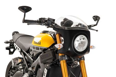 SZYBA PÓŁOWIEWKA RETRO PUIG (PANEL CARBON) DO YAMAHA XSR900 16-18 PRZEZROCZYSTA