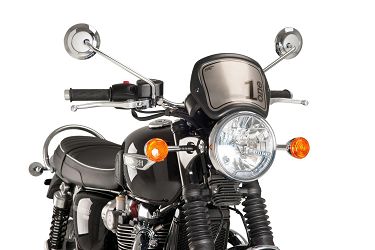 SZYBA OWIEWKA PUIG RETROPLATE DO TRIUMPH BONNEVILLE T120 16-18 CZARNY MAT