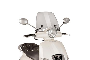 SZYBA OWIEWKA PUIG DO PEUGEOT DJANGO 50 / 125 / 150 (TRAFFIC) LEKKO PRZYCIEMNIONA