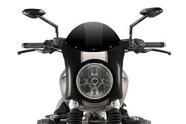 SZYBA OWIEWKA PUIG RETROFAIRING DO BMW R NINE T SCRAMBLER 16-20 (PANEL CARBON)O 195MM CZARNA