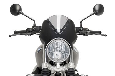 SZYBA OWIEWKA PUIG DO BMW R NINE T SCRAMBLER 16-20 (RETROVISION) CZARNY/ LEKKO PRZYCIEMNIONE
