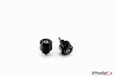 CIĘŻARKI / KOŃCÓWKI KIEROWNICY KRÓTKIE PUIG DO KAWASAKI NINJA 650 / Z650 CZARNE