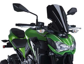 SZYBA TURYSTYCZNA NOWEJ GENERACJI PUIG KAWASAKI Z900 17-19 CZARNA