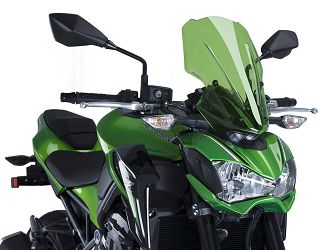 SZYBA TURYSTYCZNA NOWEJ GENERACJI PUIG KAWASAKI Z900 17-19 ZIELONA