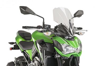 SZYBA TURYSTYCZNA NOWEJ GENERACJI PUIG KAWASAKI Z900 17-19 PRZEZROCZYSTA