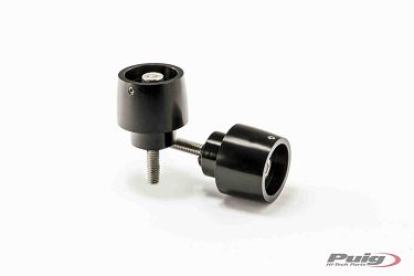 CIĘŻARKI / KOŃCÓWKI KIEROWNICY PUIG - PODSTAWA / BAZA CZARNA - MODEL THRUSTER DO HONDA (X-ELEVEN)