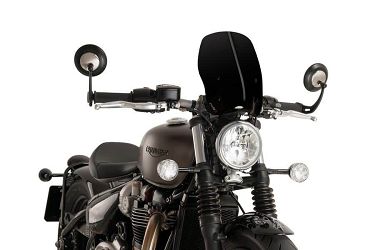 SZYBA OWIEWKA PUIG DO TRIUMPH BONNEVILLE BOBBER 17-21 CZARNA