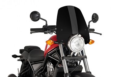 SZYBA OWIEWKA PUIG DO HONDA REBEL 300 / 500 (TOURING) 17-24 CZARNA