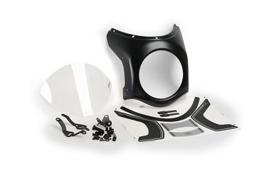 SZYBA PÓŁOWIEWKA RETRO PUIG DO HONDA CB1100 (PANEL- CARBON) O195 PRZEZROCZYSTA