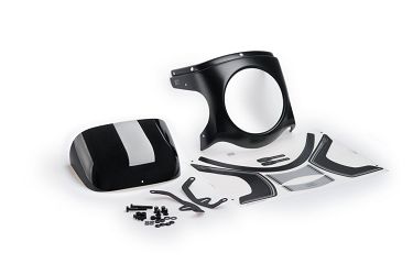 SZYBA PÓŁOWIEWKA RETRO PUIG DO TRIUMPH BONNEVILLE SPEEDMASTER (PANEL- CARBON) O180 CZARNA