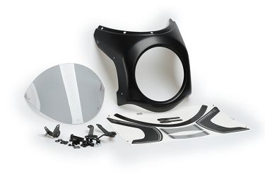 SZYBA PÓŁOWIEWKA RETRO PUIG DO HONDA CB1100 (PANEL- CZARNY) O195 LEKKO PRZYCIEMNIONA