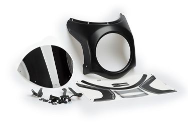 SZYBA PÓŁOWIEWKA RETRO PUIG DO HONDA CB1100 (PANEL- CZARNY) O195 CZARNA