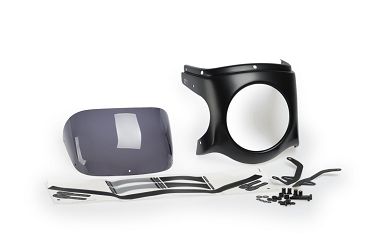 SZYBA PÓŁOWIEWKA RETRO PUIG DO TRIUMPH BONNEVILLE SPEEDMASTER (PANEL- CZARNY) O180 MOCNO PRZYCIEMNIONA