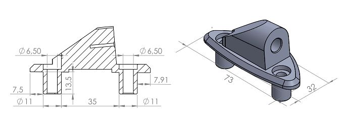 ADAPTER LUSTEREK PUIG HI-TECH DO OWIEWEK (9572N, LEWY)