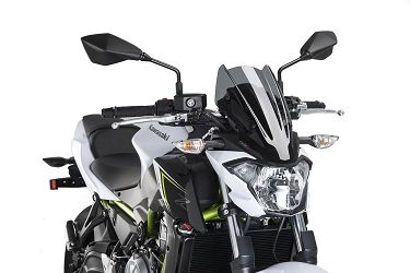 SZYBA SPORTOWA NOWEJ GENERACJI PUIG DO KAWASAKI Z650 17-19 MOCNO PRZYCIEMNIONA
