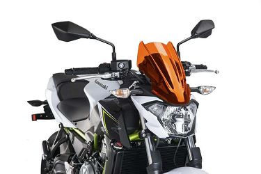 SZYBA SPORTOWA NOWEJ GENERACJI PUIG DO KAWASAKI Z650 17-19 POMARAŃCZOWA