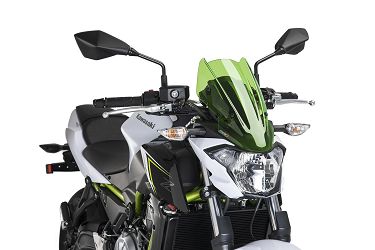 SZYBA SPORTOWA NOWEJ GENERACJI PUIG DO KAWASAKI Z650 17-19 ZIELONA