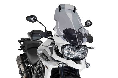 SZYBA TURYSTYCZNA PUIG DO TRIUMPH TIGER EXPLORER 1200 18-21 (Z DEFLEKTOREM) LEKKO PRZYCIEMNIONA