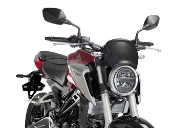 SZYBA OWIEWKA PUIG RETROPLATE DO HONDA CB125R / CB300R 18-22 CARBON