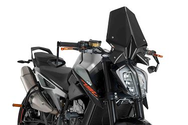 SZYBA OWIEWKA PUIG DO KTM 790 DUKE 18-21 / 890 DUKE 20-21 CZARNA