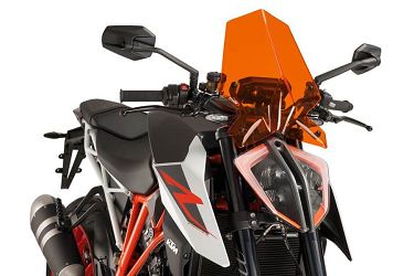 SZYBA OWIEWKA PUIG DO KTM SUPERDUKE R 1290 17-19 POMARAŃCZOWA