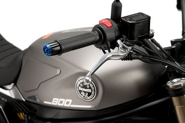 CIĘŻARKI / KOŃCÓWKI KIEROWNICY PUIG - PODSTAWA / BAZA CZARNA - MODEL THRUSTER DO BENELLI