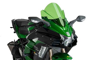 SZYBA SPORTOWA PUIG DO KAWASAKI H2 SX 18-21 ZIELONA