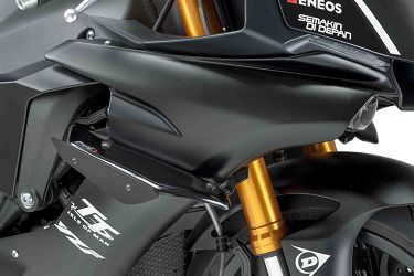 BOCZNE SPOILERY DOCISKOWE DO YAMAHA R1 15-19 CZARNE