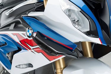 BOCZNE SPOILERY DOCISKOWE DO BMW S1000RR 15-18 CZARNE