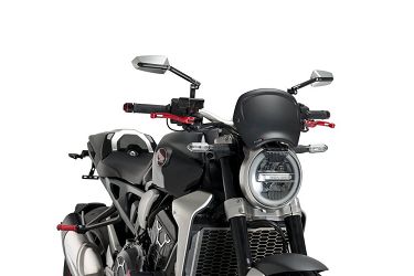 SZYBA OWIEWKA PUIG RETROPLATE DO HONDA CB650R 19-23 / CB1000R 18-20 CZARNY MAT