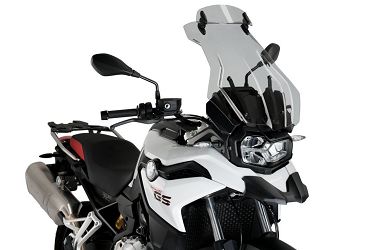 SZYBA TURYSTYCZNA PUIG DO BMW F750GS 18-23 (Z DEFLEKTOREM) LEKKO PRZYCIEMNIONA