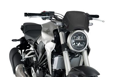 SZYBA OWIEWKA PUIG RETROPLATE DO HONDA CB125R/300R NEO (CZARNA)
