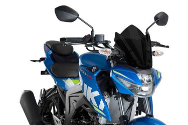 SZYBA OWIEWKA PUIG DO SUZUKI GSX-S125 17-21 CZARNA