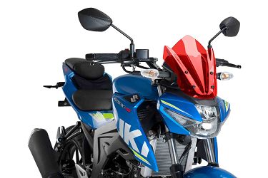 SZYBA OWIEWKA PUIG DO SUZUKI GSX-S125 17-21 CZERWONA