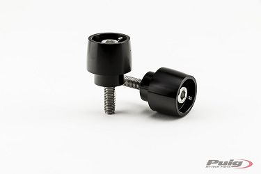 CIĘŻARKI / KOŃCÓWKI KIEROWNICY PUIG - PODSTAWA / BAZA CZARNA - MODEL THRUSTER DO YAMAHA MT-09 TRACER