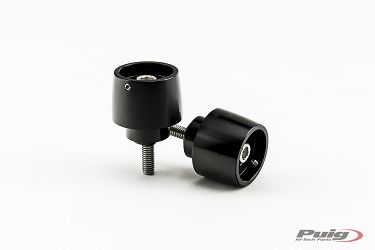 CIĘŻARKI / KOŃCÓWKI KIEROWNICY PUIG - PODSTAWA / BAZA CZARNA - MODEL THRUSTER DO KAWASAKI NINJA 650