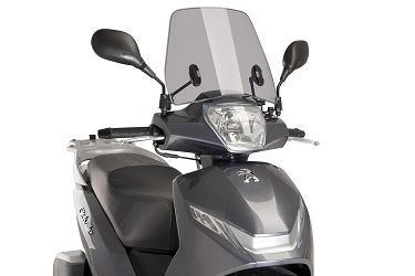 SZYBA OWIEWKA PUIG DO PEUGEOT BELVILLE 125 17-20 (TRAFFIC) LEKKO PRZYCIEMNIONA