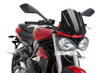 SZYBA OWIEWKA PUIG DO TRIUMPH STREET TRIPLE S 16-19 CZARNA