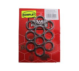 USZCZELKI TŁUMIKA WYDECHU POWER FORCE 125/150 CCM 4T 22X30X5MM GY6 - 10 SZTUK