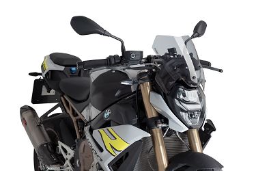 SZYBA SPORTOWA NOWEJ GENERACJI PUIG DO BMW S1000R 21 PRZYCIEMNIONA