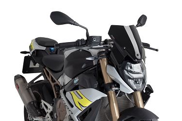SZYBA SPORTOWA NOWEJ GENERACJI PUIG DO BMW S1000R 21 CZARNA